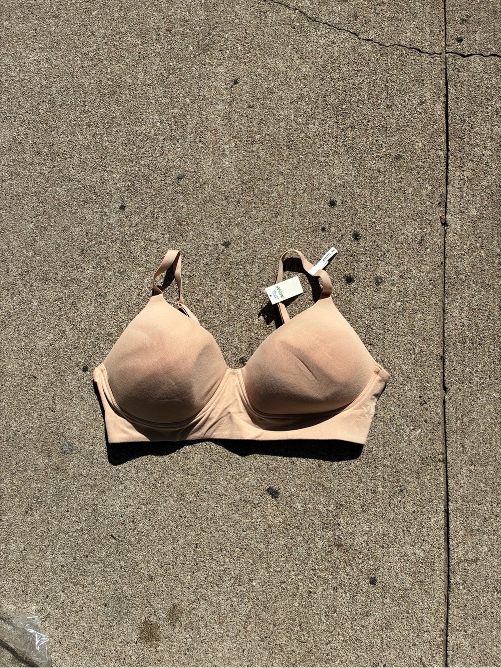 NWT Aerie wireless real chill bra in tan
